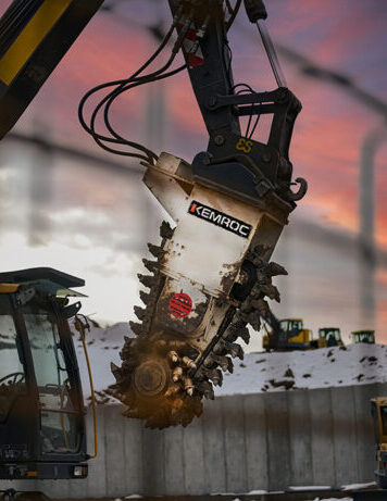 KEMROC EK 100 chain cutter milling foundations